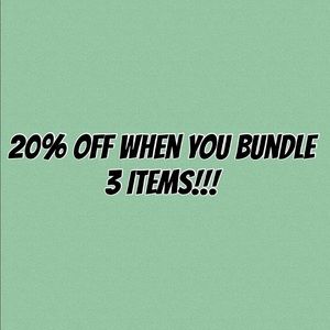 Bundle items and get a discount!